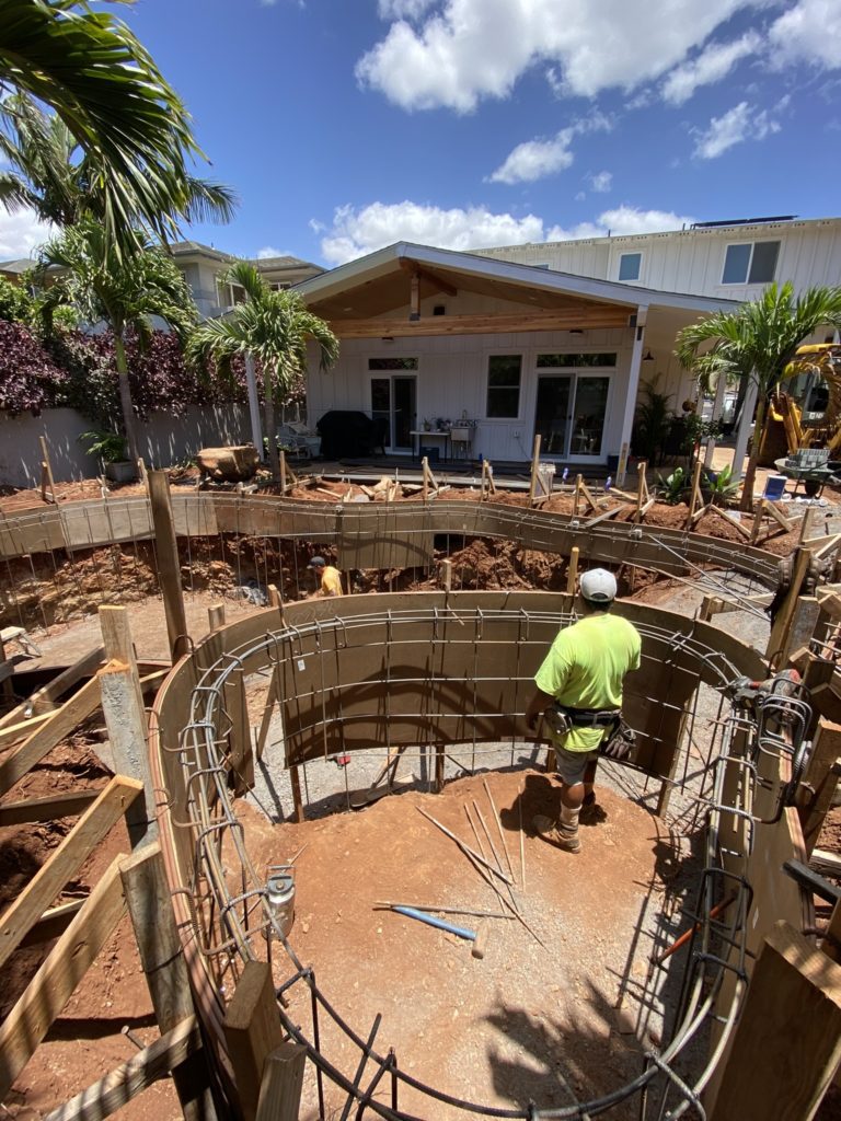 Maui Pool Project in process
